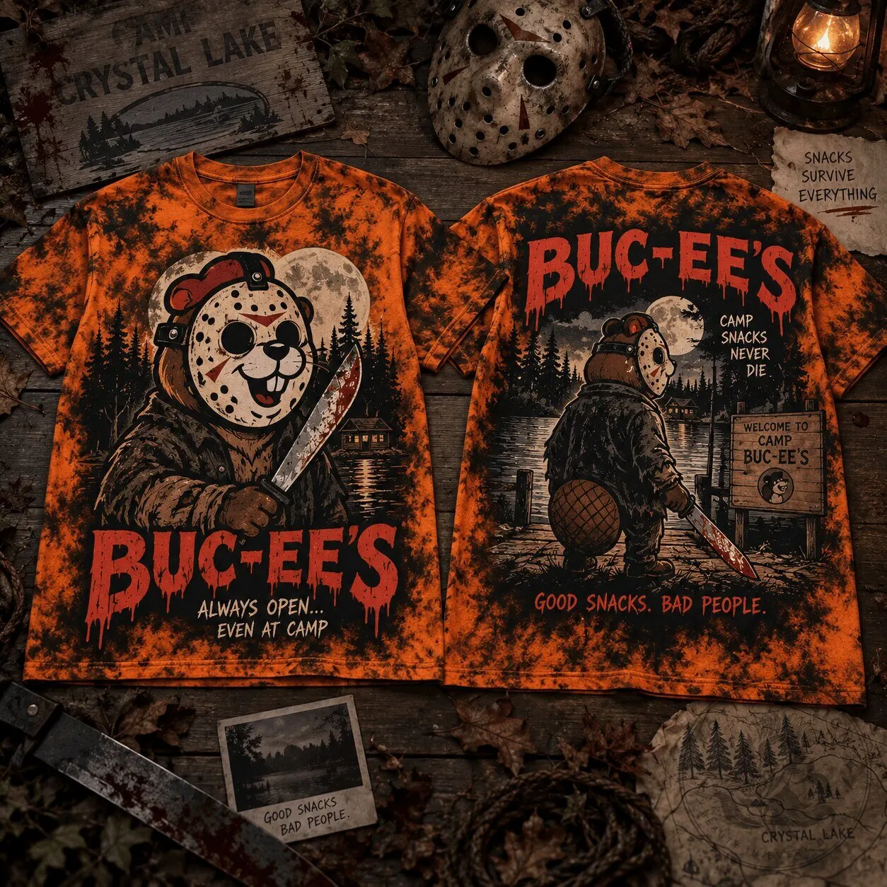 Buc-ee's Jason Voorhees Crystal Lake Halloween T-Shirt