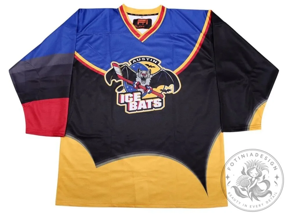 Austin Ice Bats 1996-1997 Retro Hockey Jersey