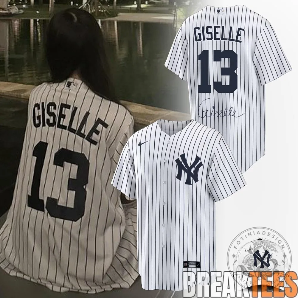 New York Yankees Giselle 13 Pinstripe Baseball Jersey