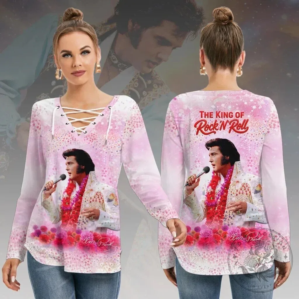 Elvis Presley The King of Rock and Roll Long Sleeve Sweatshirt