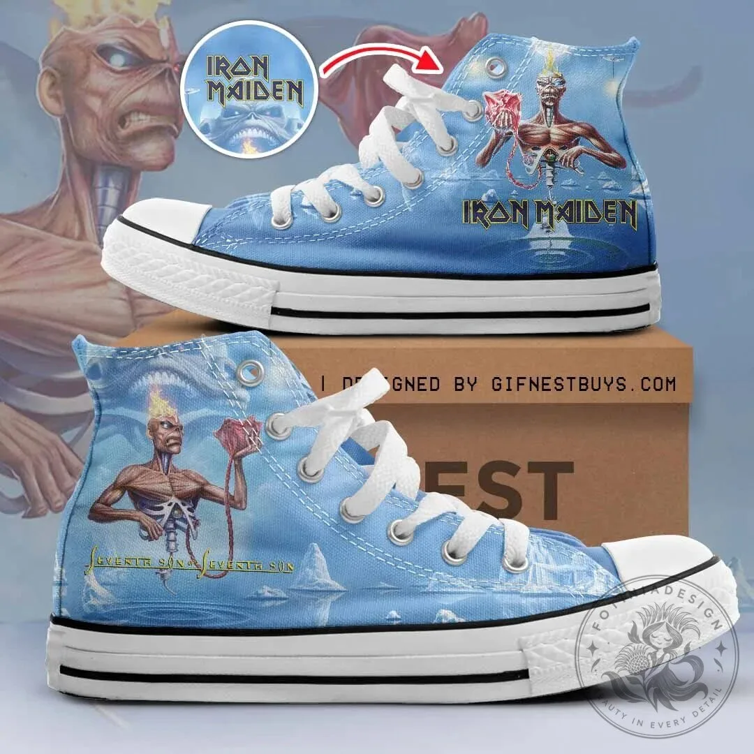 Iron Maiden Seventh Son of a Seventh Son High Top Canvas Shoes