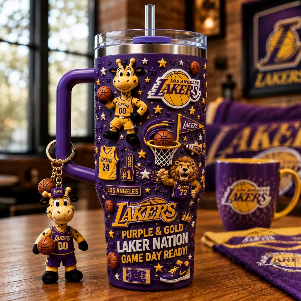 Los Angeles Lakers Purple and Gold Laker Nation Game Day Ready Tumbler Los Angeles Lakers Purple and Gold Laker Nation Game Day Ready Tumbler