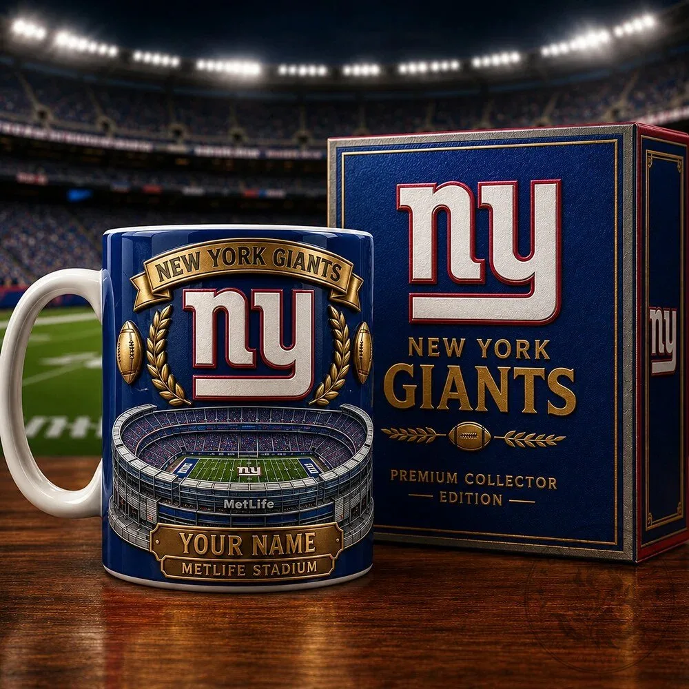 New York Giants MetLife Stadium Premium Collector Edition Ceramic Mug