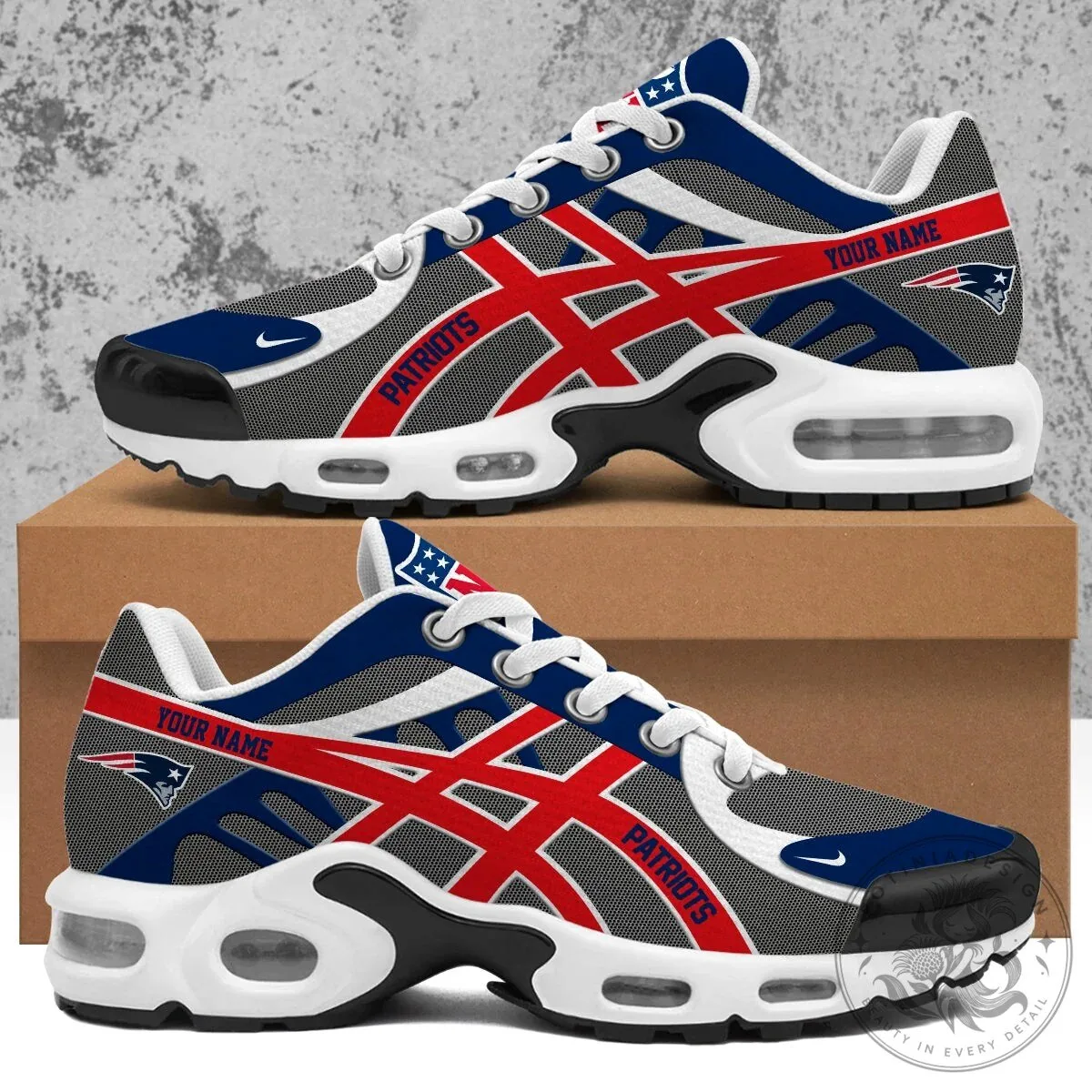 New England Patriots Personalized NFL Football Team Air Max Shoes