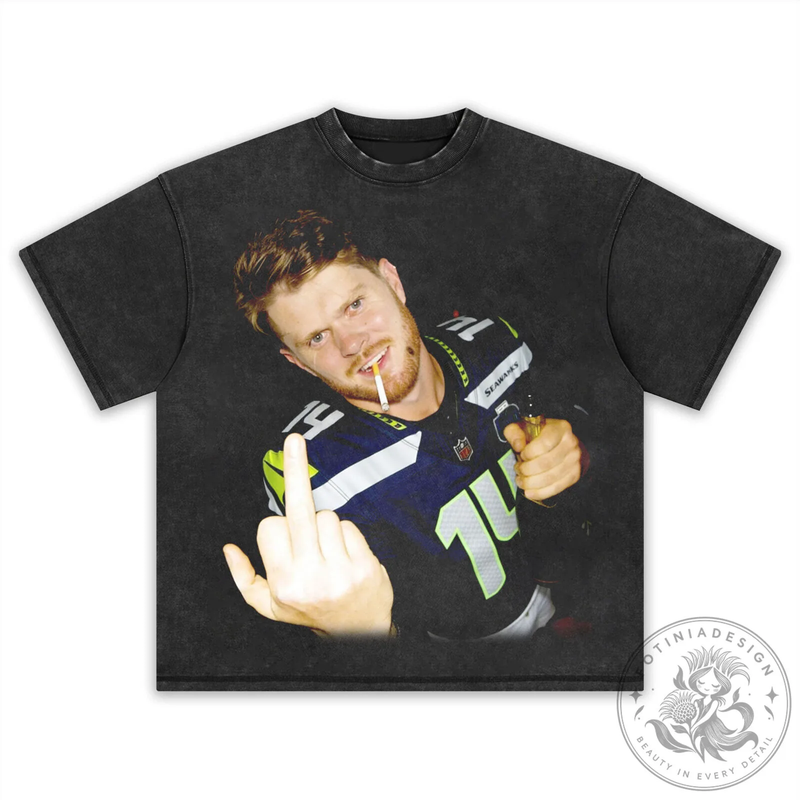 Seattle Seahawks Fan T-Shirt featuring Sam Darnold for Football Enthusiasts