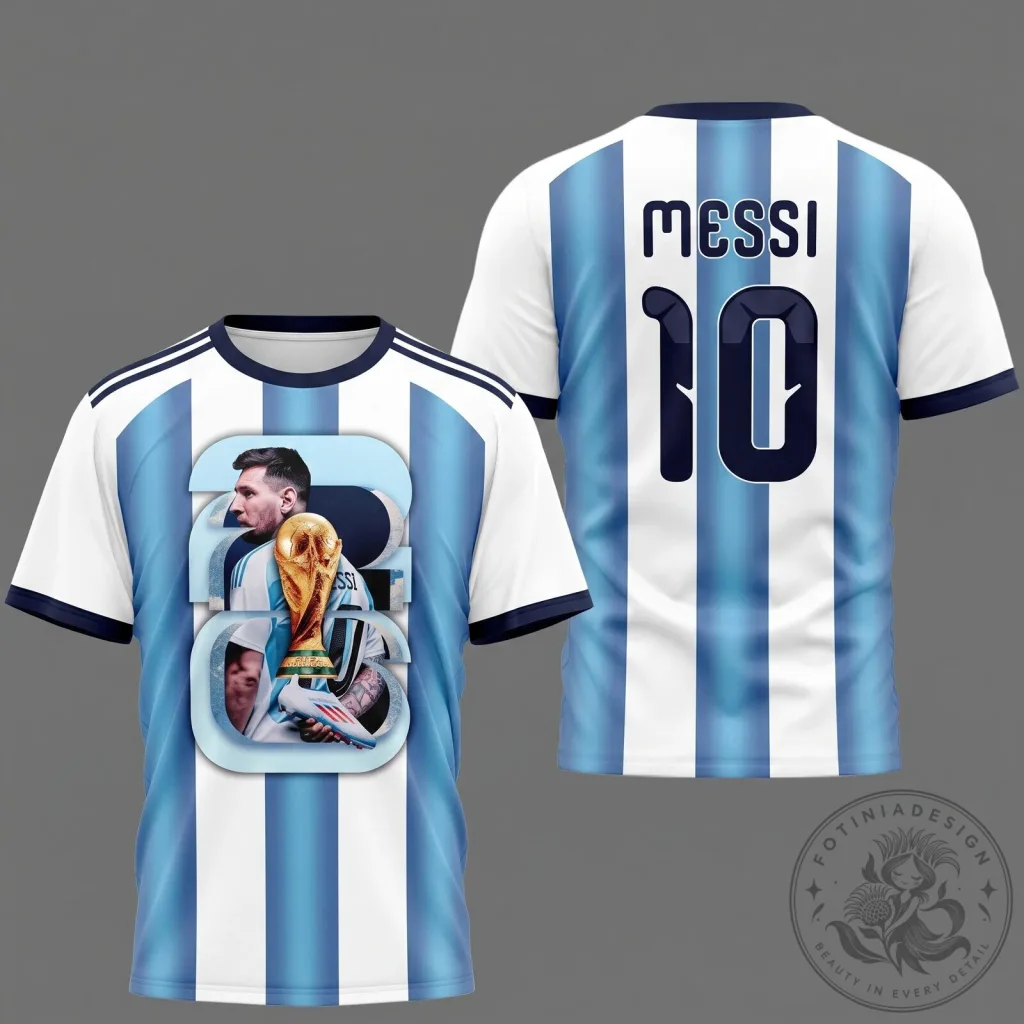 Lionel Messi Argentina World Cup 2022 Champions Number 10 T-Shirt