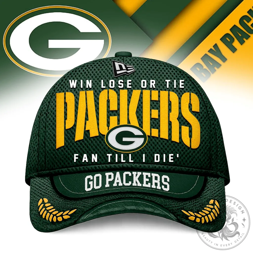 Green Bay Packers Football Team Fan Till I Die Cap Hat 1 Green Bay Packers Football Team Fan Till I Die Cap Hat