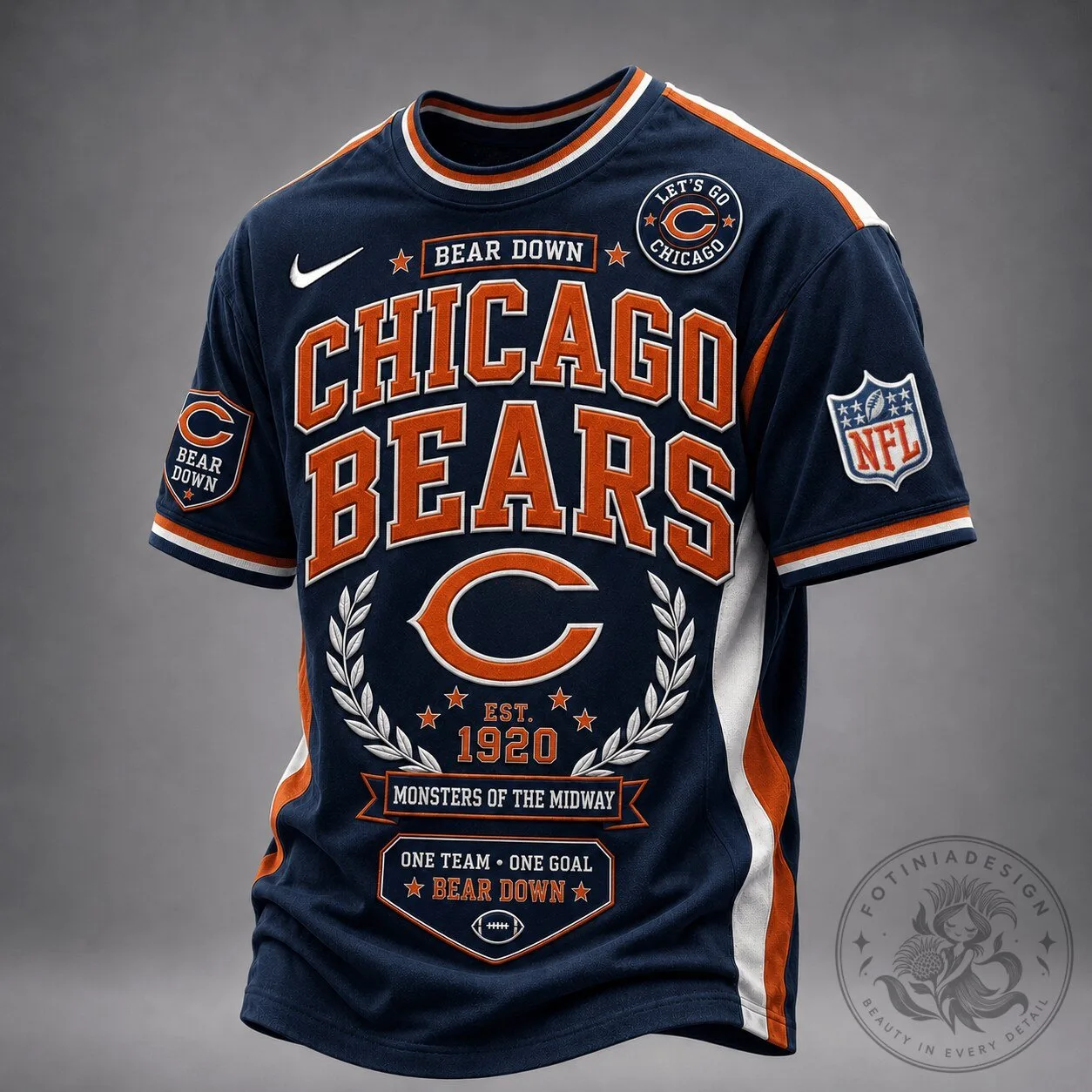 Chicago Bears NFL Football Classic Game Day Jersey