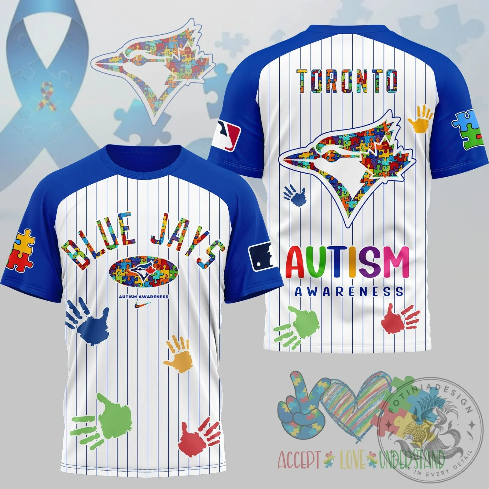 Toronto Blue Jays Autism Awareness Baseball Jersey