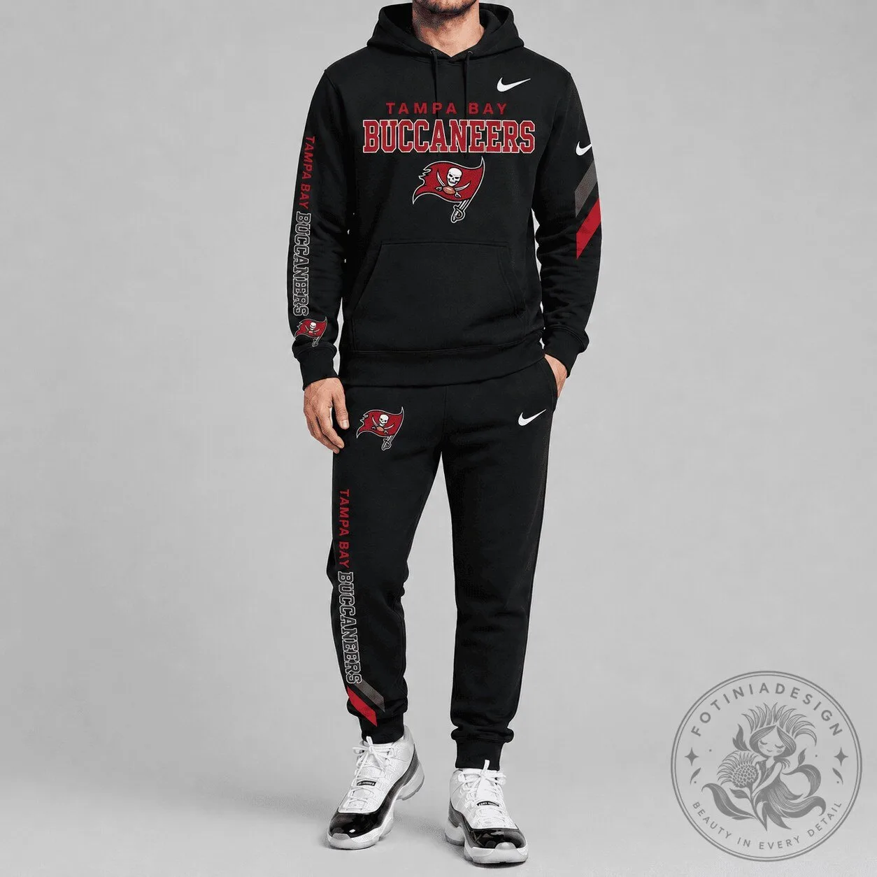 Tampa Bay Buccaneers National Football League Team Logo Black Hoodie