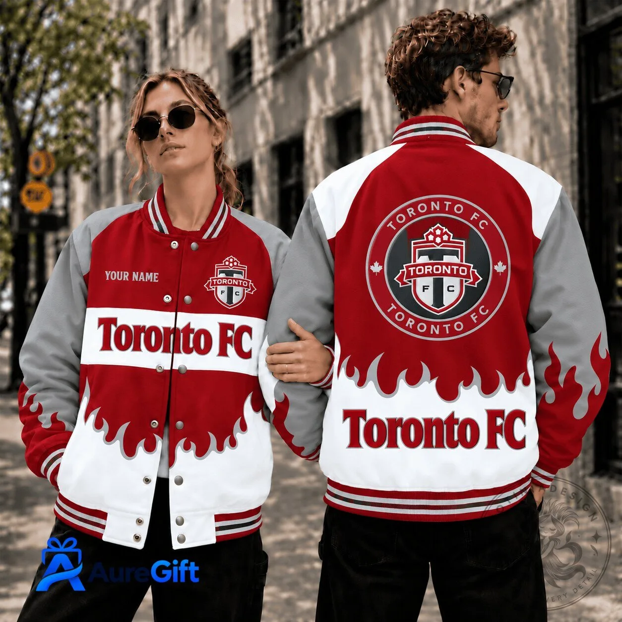 Toronto FC Major League Soccer Personalized Baseball Jacket
