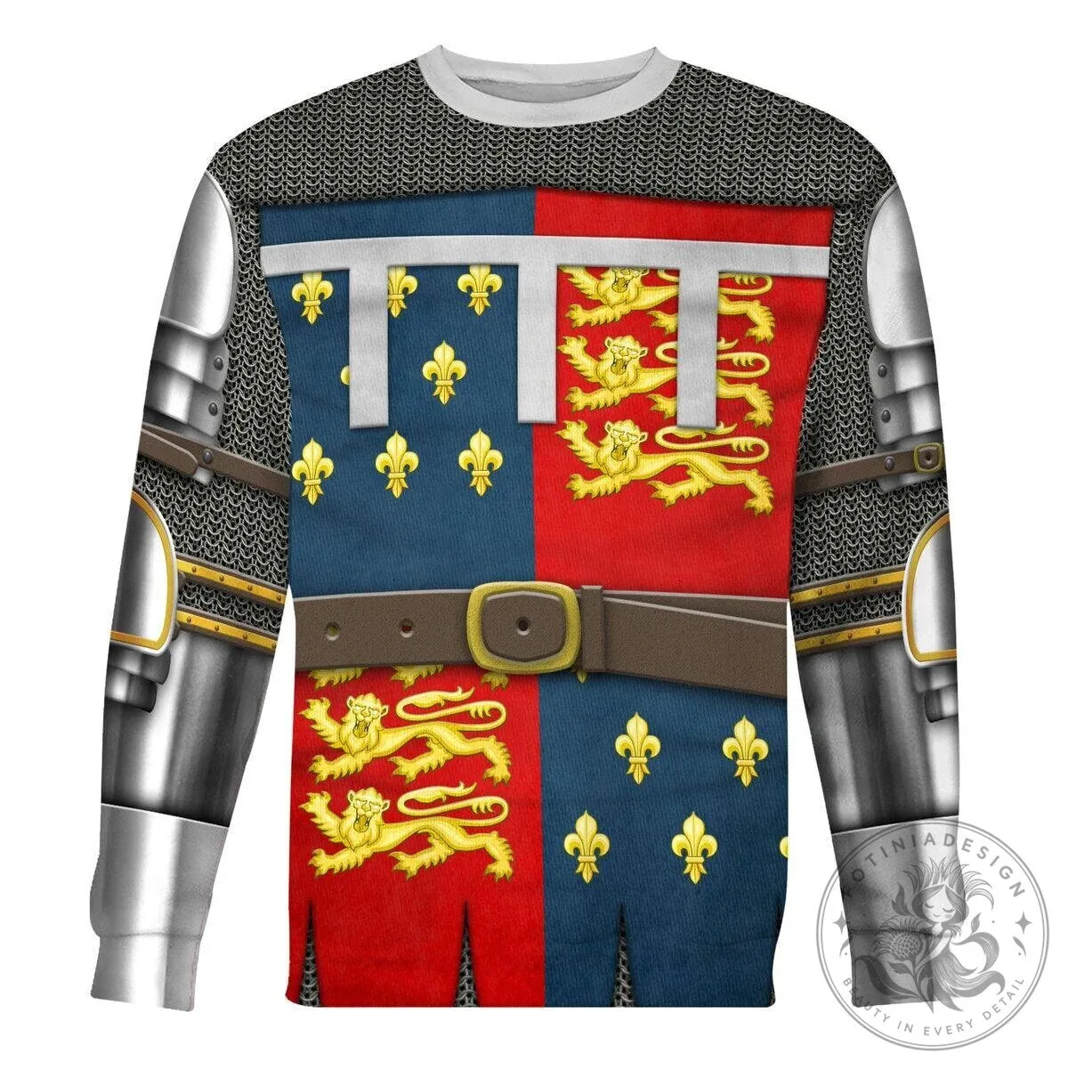 Edward The Black Prince Medieval Knight Armor Chainmail Costume Hoodie Sweatshirt 18 Edward The Black Prince Medieval Knight Armor Chainmail Costume Hoodie Sweatshirt