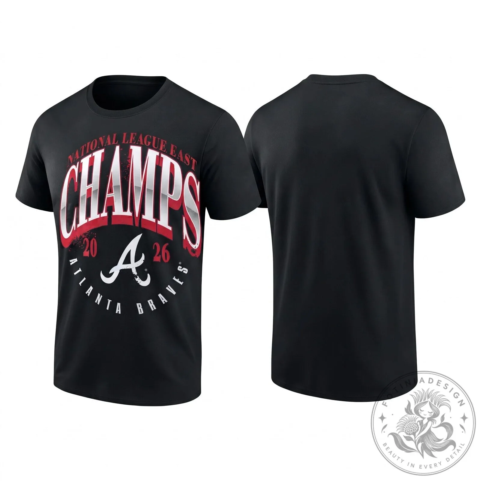Black Tee Celebrating Atlanta Braves' 2026 National League East Championship 1 Black Tee Celebrating Atlanta Braves' 2026 National League East Championship