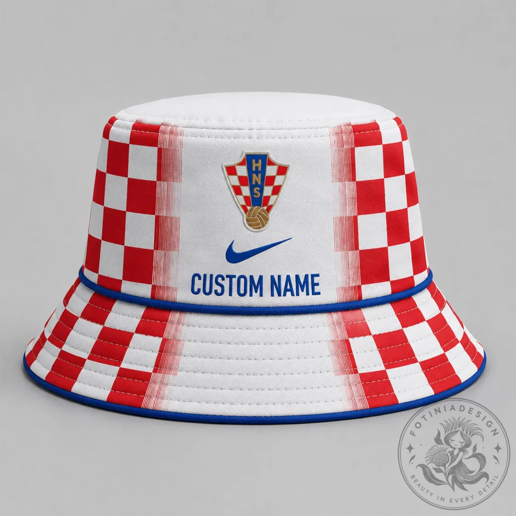 Croatia National Football Team Personalized Bucket Hat