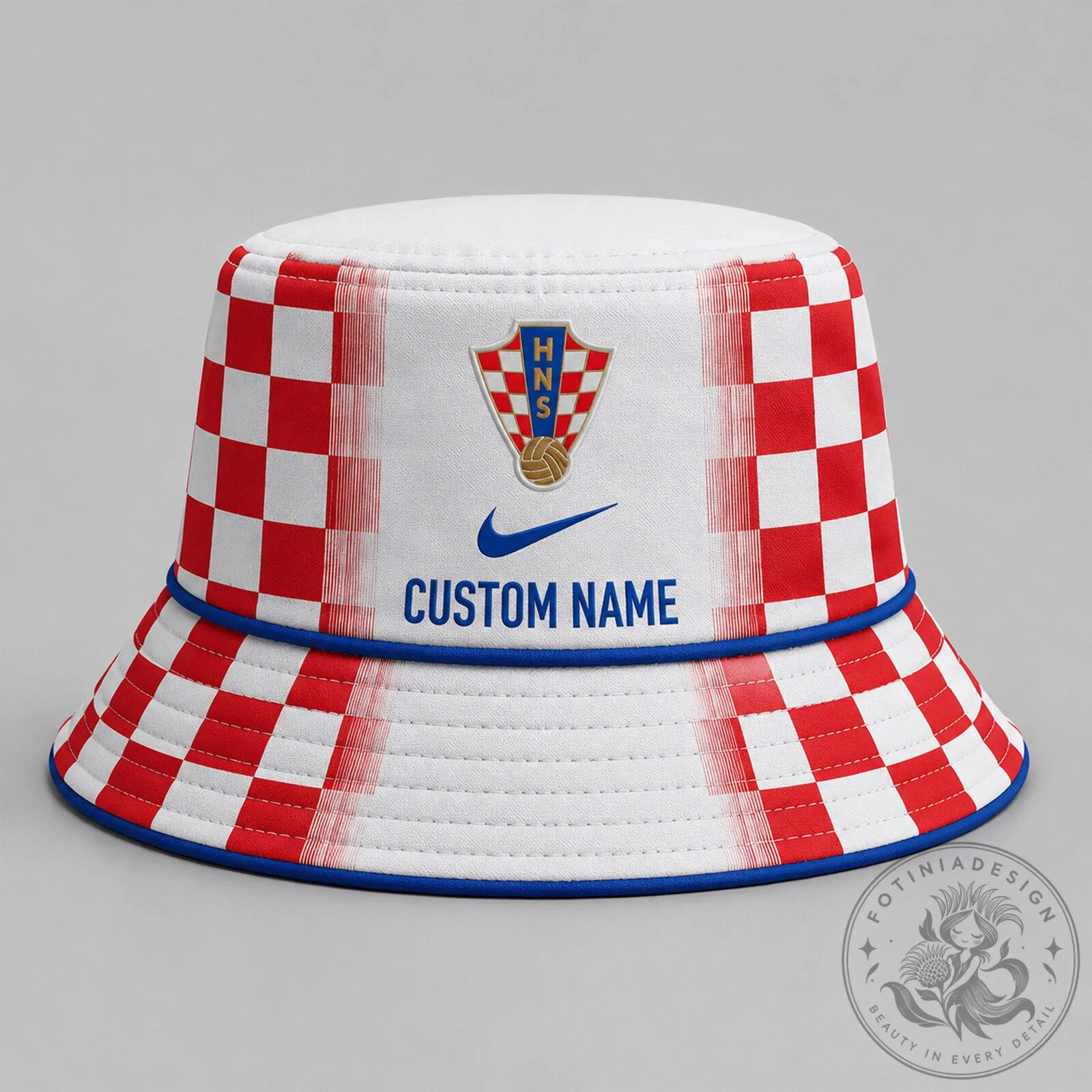 Croatia National Football Team Personalized Bucket Hat