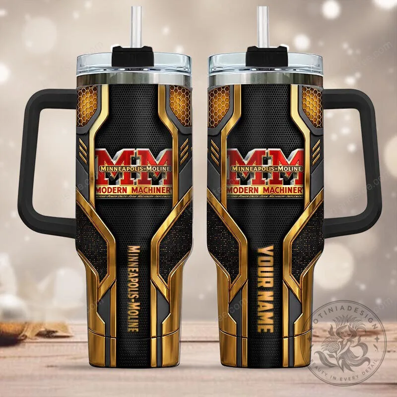 Minneapolis Moline Modern Machiner Personalized Tumbler