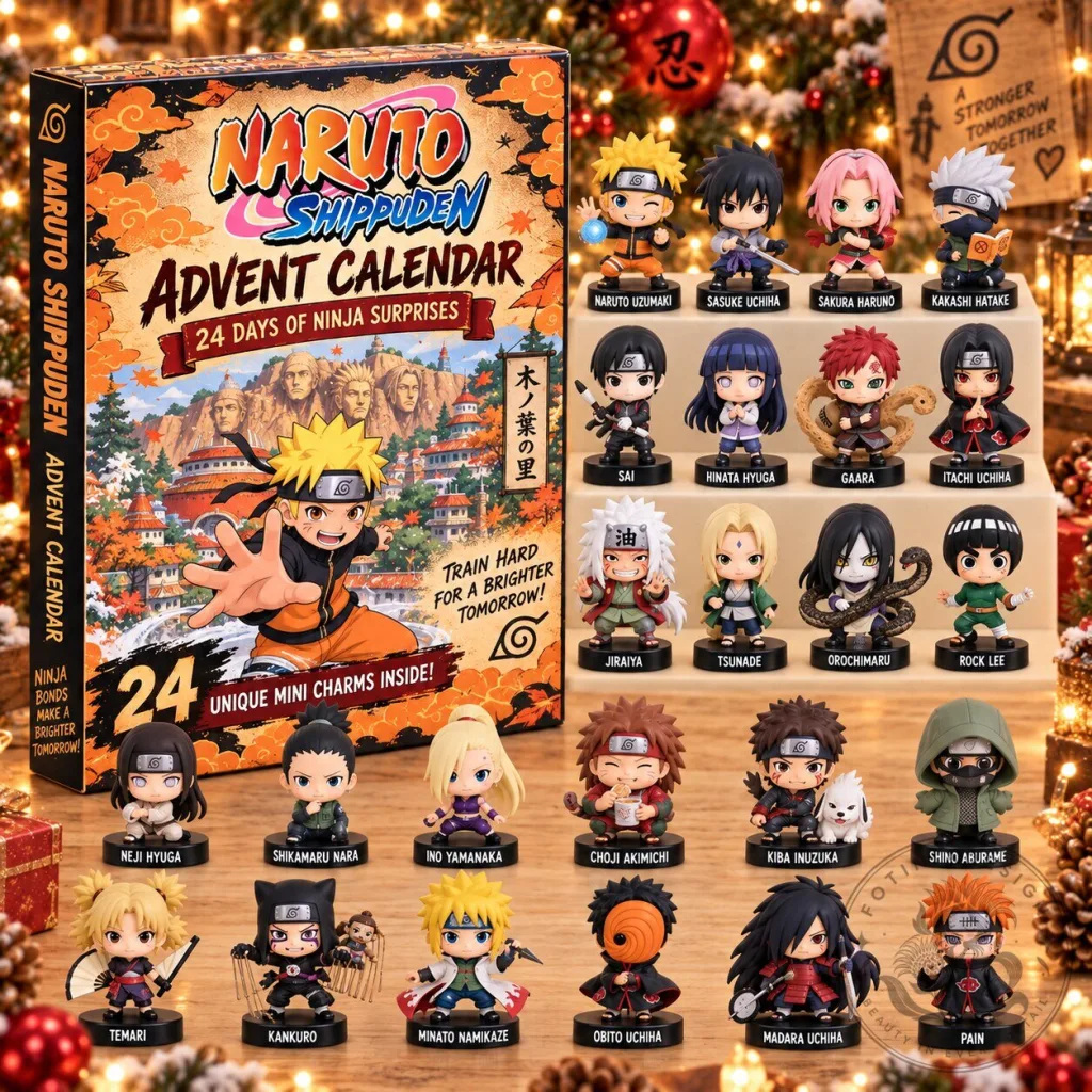Naruto Shippuden Advent Calendar 24 Days of Ninja Surprises Collectible Figures