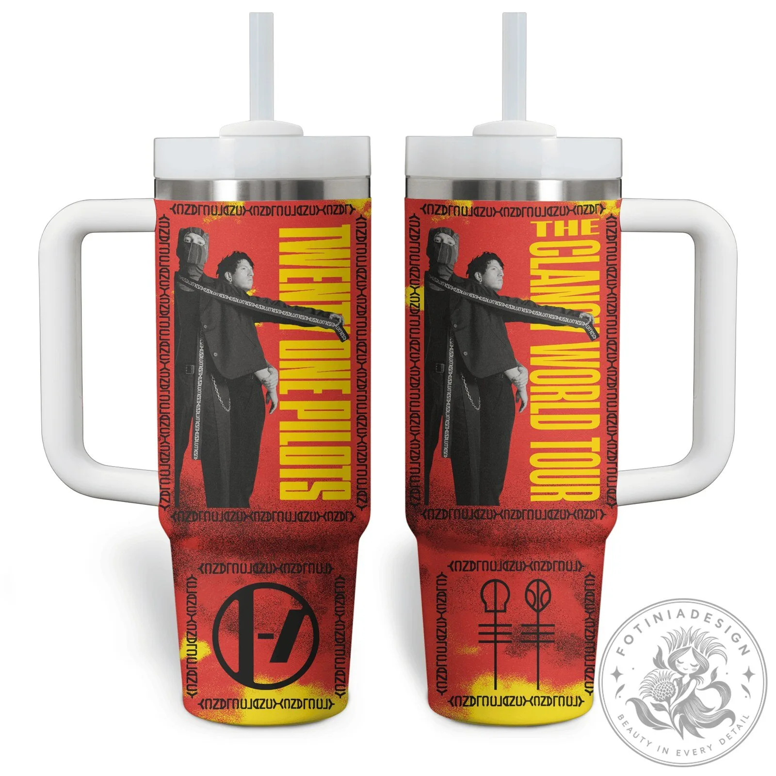 Twenty One Pilots The Clancy World Tour Music Band Tumbler