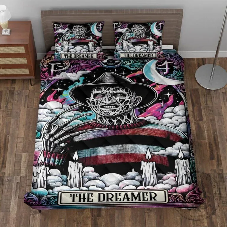 Freddy Krueger A Nightmare on Elm Street Horror Movie Quilt Bedding Set