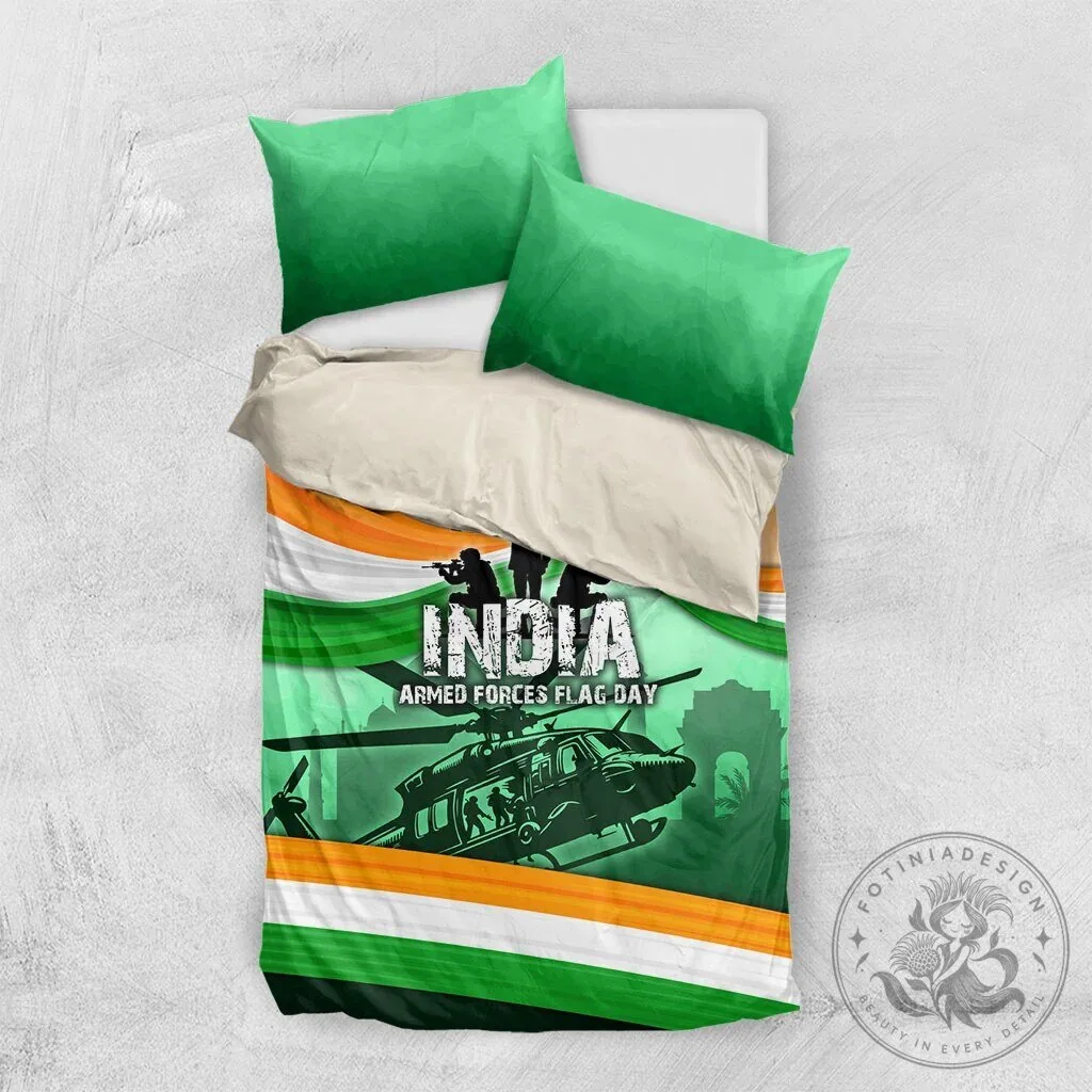 India Armed Forces Flag Day Patriotic Indian Military Heroes Bedding Set 15 India Armed Forces Flag Day Patriotic Indian Military Heroes Bedding Set