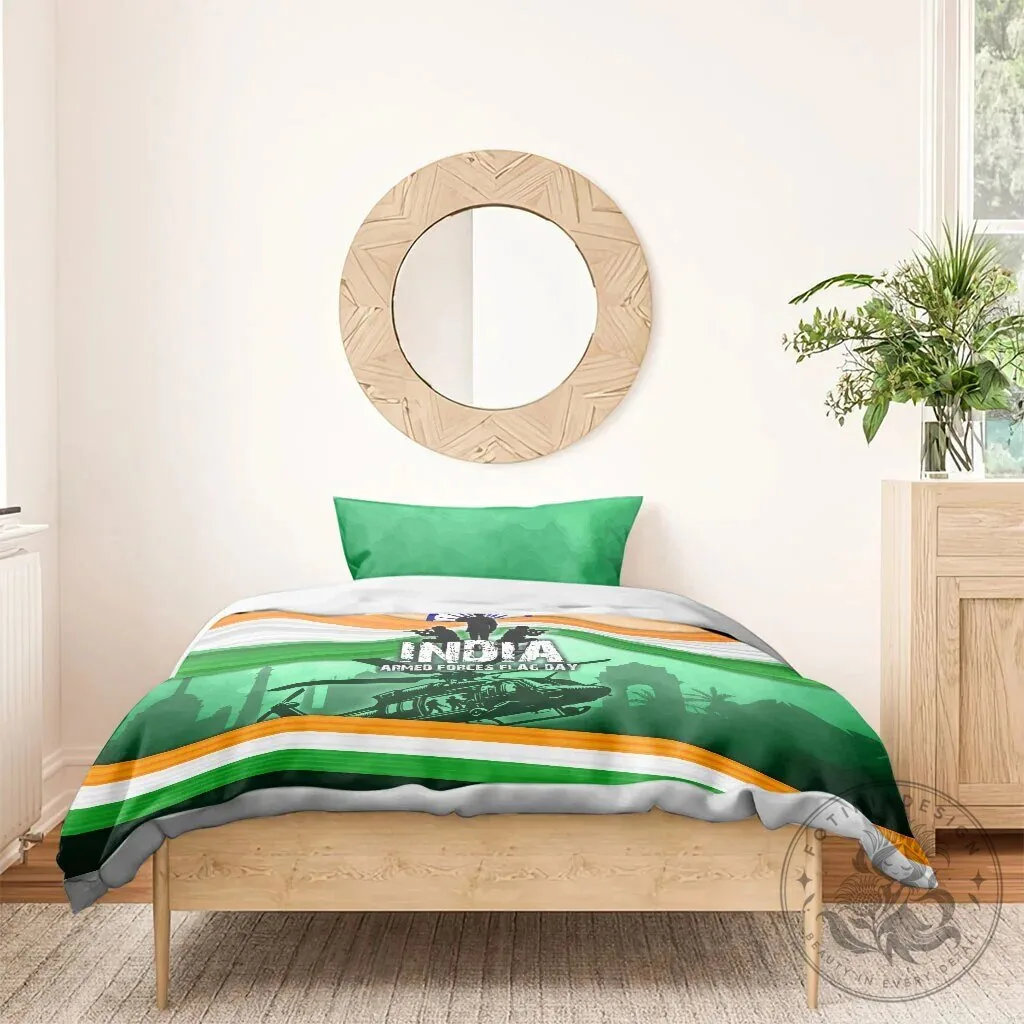 India Armed Forces Flag Day Patriotic Indian Military Heroes Bedding Set 17 India Armed Forces Flag Day Patriotic Indian Military Heroes Bedding Set