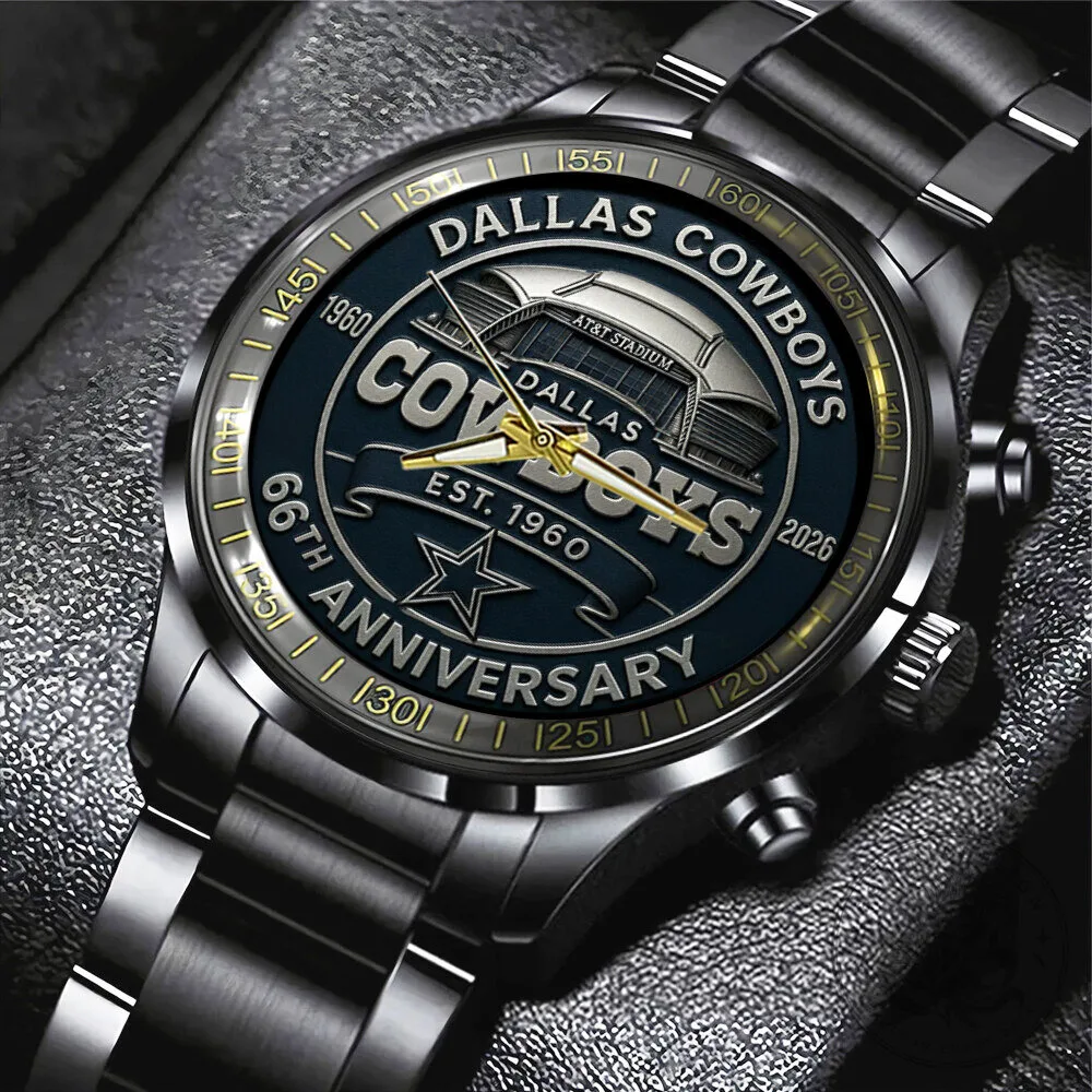 Dallas Cowboys 66th Anniversary 2026 AT&T Stadium Stainless Steel Watch