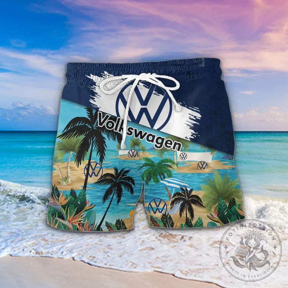 Volkswagen Logo Summer Beach Palm Trees Tropical Hawaiian Shirt 15 Volkswagen Logo Summer Beach Palm Trees Tropical Hawaiian Shirt
