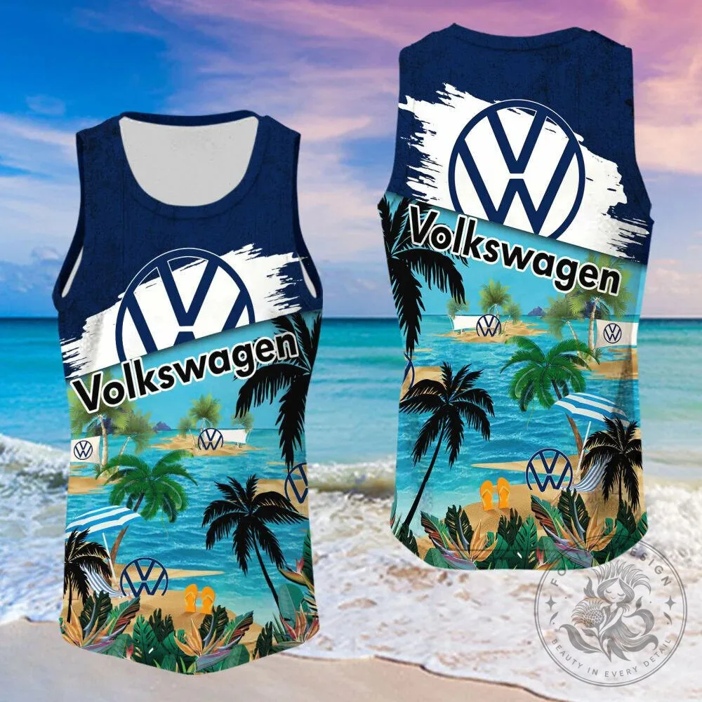 Volkswagen Logo Summer Beach Palm Trees Tropical Hawaiian Shirt 17 Volkswagen Logo Summer Beach Palm Trees Tropical Hawaiian Shirt