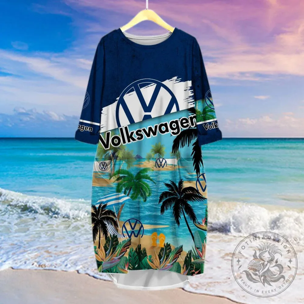 Volkswagen Logo Summer Beach Palm Trees Tropical Hawaiian Shirt 18 Volkswagen Logo Summer Beach Palm Trees Tropical Hawaiian Shirt
