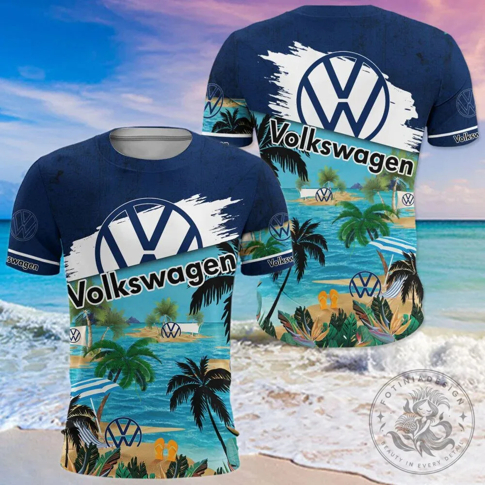 Volkswagen Logo Summer Beach Palm Trees Tropical Hawaiian Shirt 19 Volkswagen Logo Summer Beach Palm Trees Tropical Hawaiian Shirt
