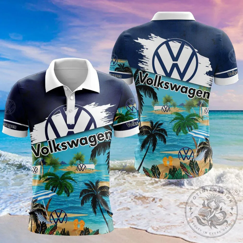 Volkswagen Logo Summer Beach Palm Trees Tropical Hawaiian Shirt 20 Volkswagen Logo Summer Beach Palm Trees Tropical Hawaiian Shirt