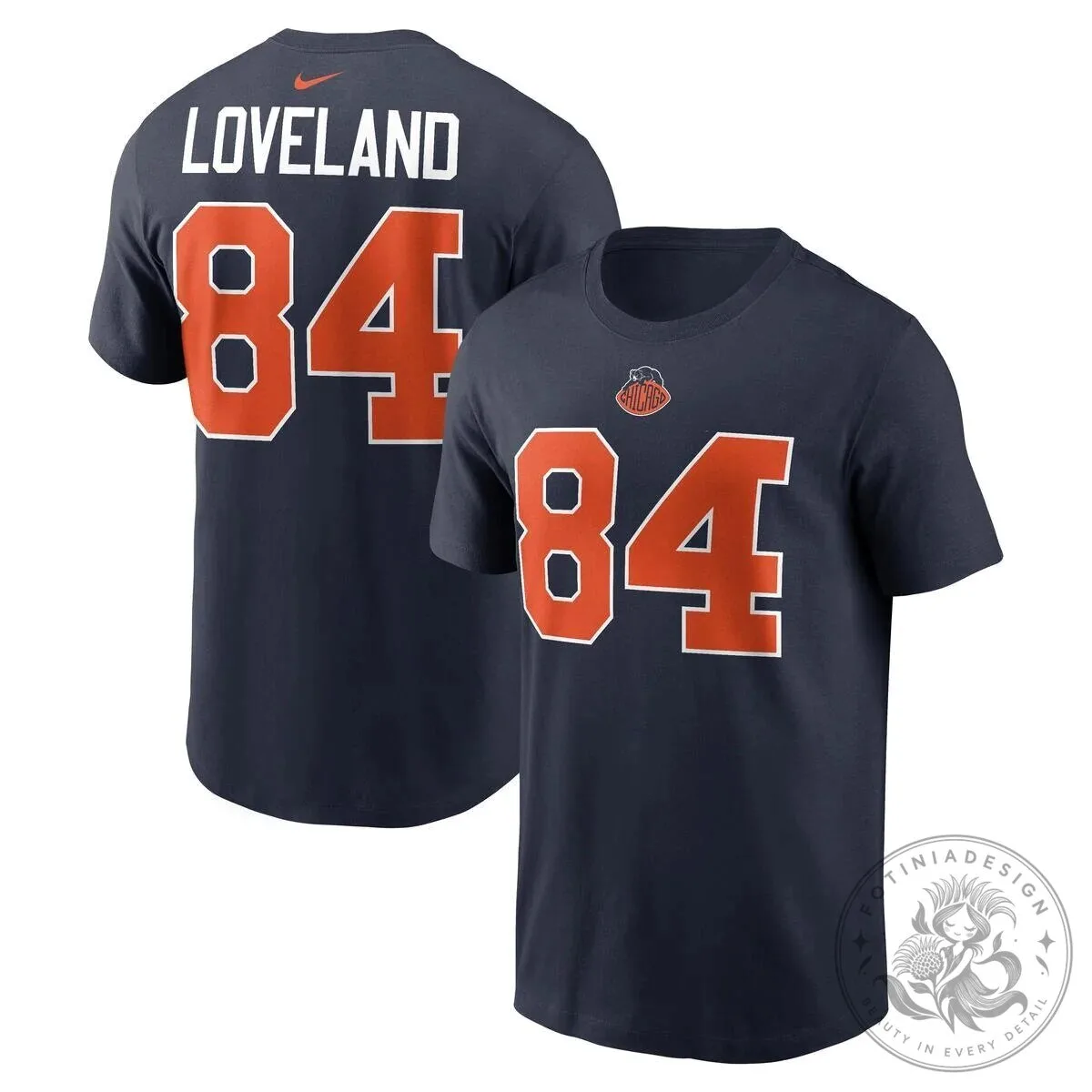 Chicago Bears Colston Loveland Number 84 NFL Football T-Shirt