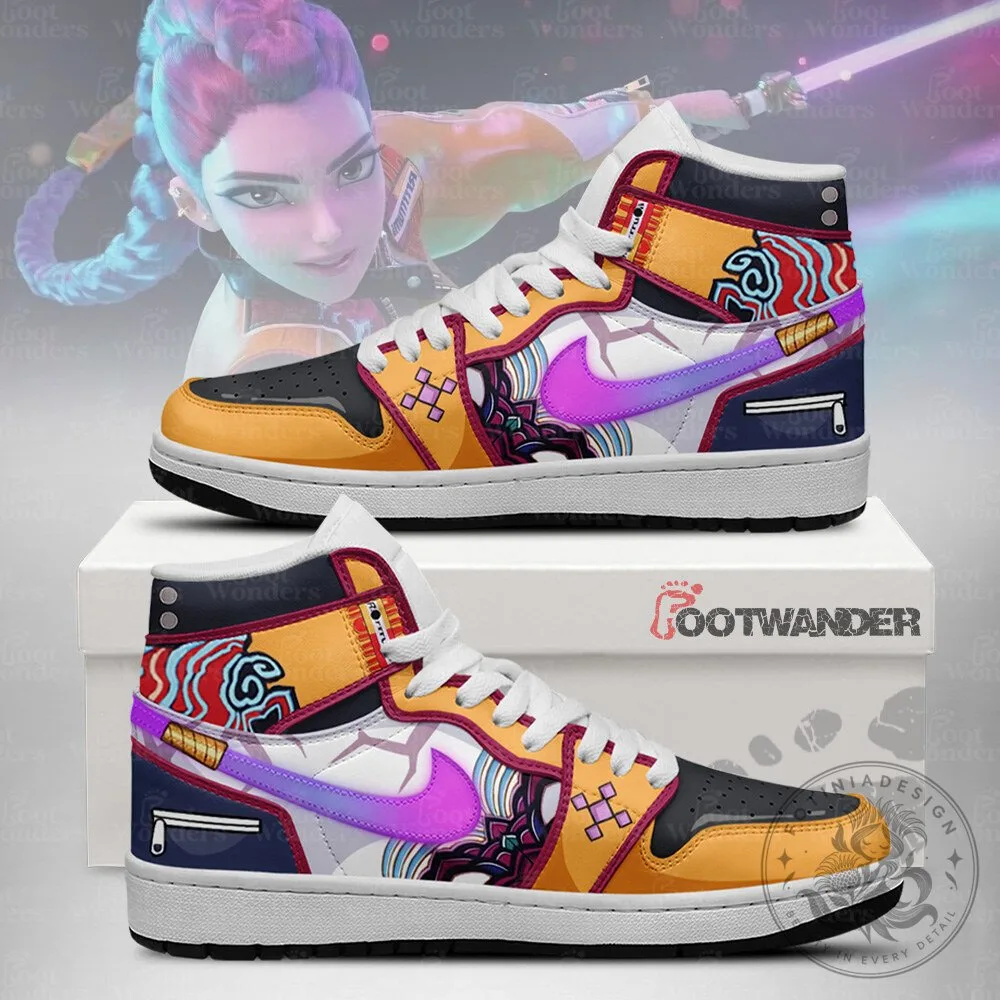 Rumi KPop Demon Hunter Anime Character High-Top Fashion Sneakers Shoes
