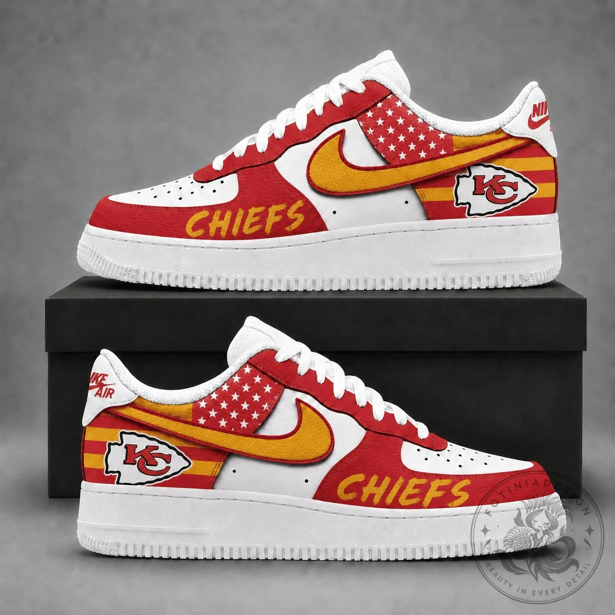 Kansas City Chiefs American Football Team Custom Shoes 2 Kansas City Chiefs American Football Team Custom Shoes