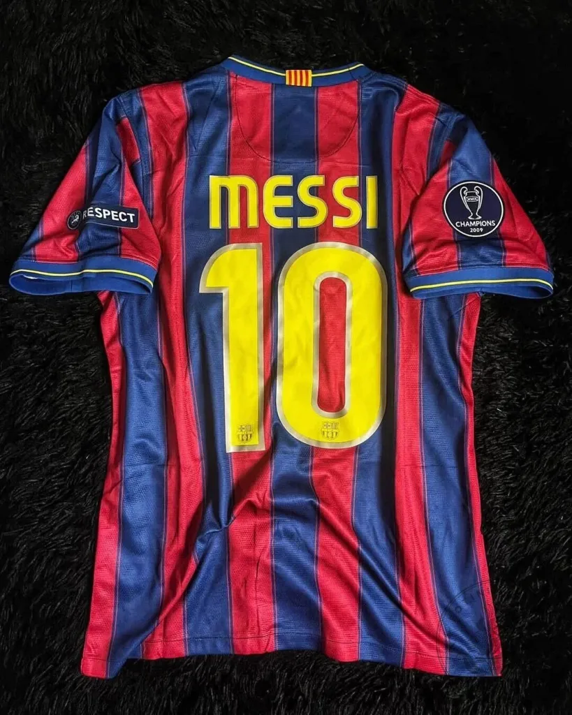 Barcelona 2009-2010 Lionel Messi Number 10 Champions League Football Jersey 1 Barcelona 2009-2010 Lionel Messi Number 10 Champions League Football Jersey