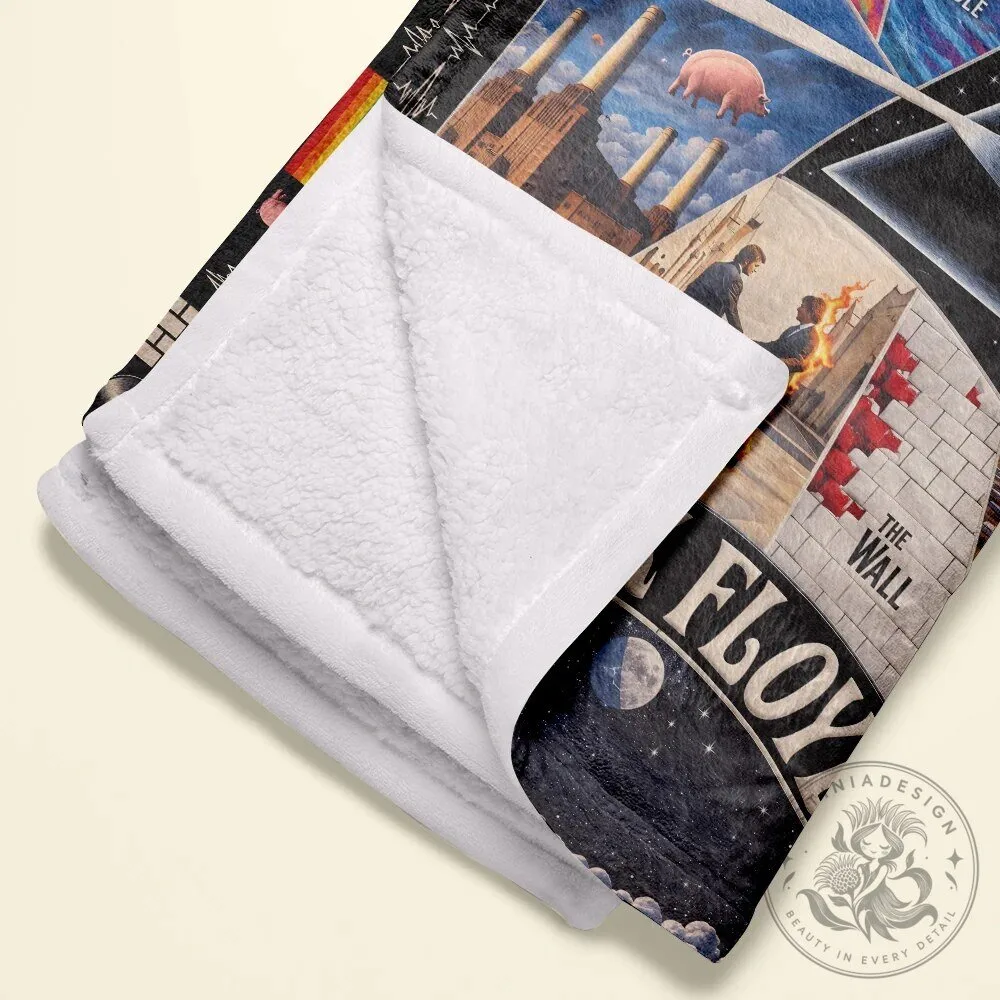 Pink Floyd Band Album Covers Personalized Rainbow Music Fan Quilt Blanket 10 Pink Floyd Band Album Covers Personalized Rainbow Music Fan Quilt Blanket