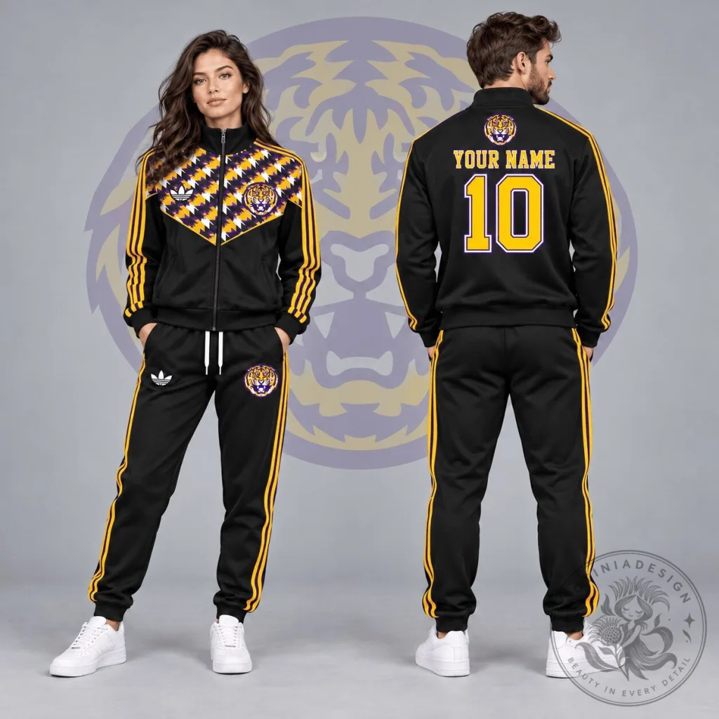 Louisiana State University Tigers Personalized Chevron Full-Zip Jacket