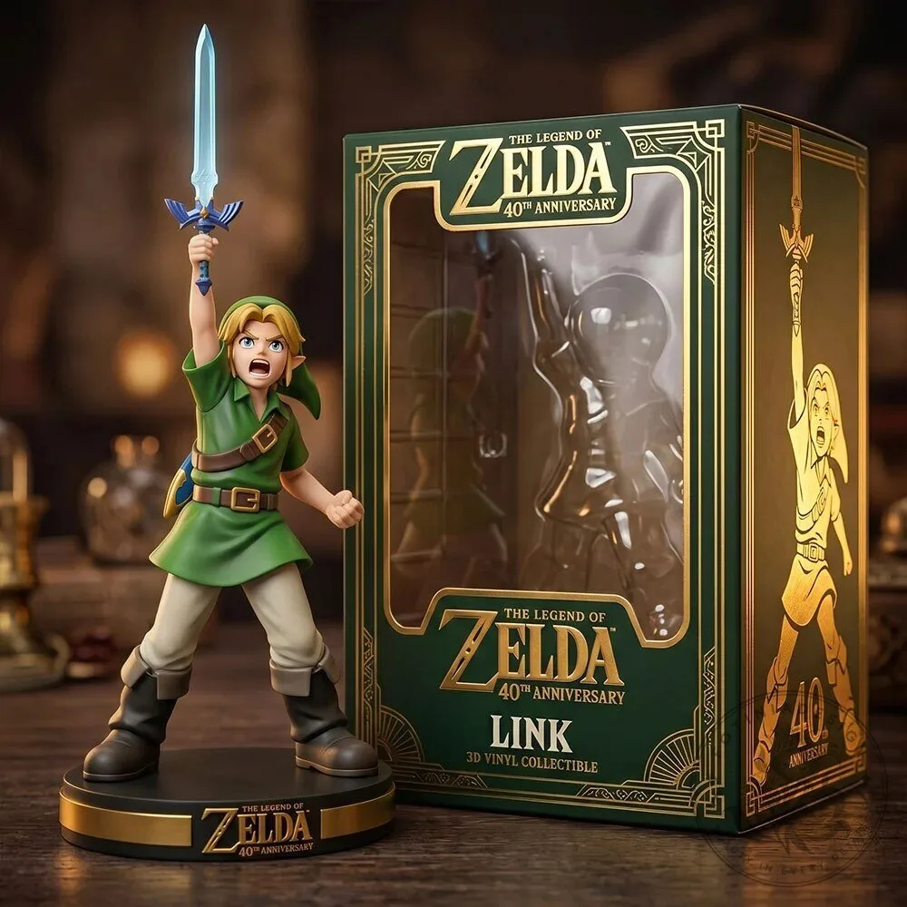 The Legend of Zelda Link 40th Anniversary Collectible Vinyl Figurine