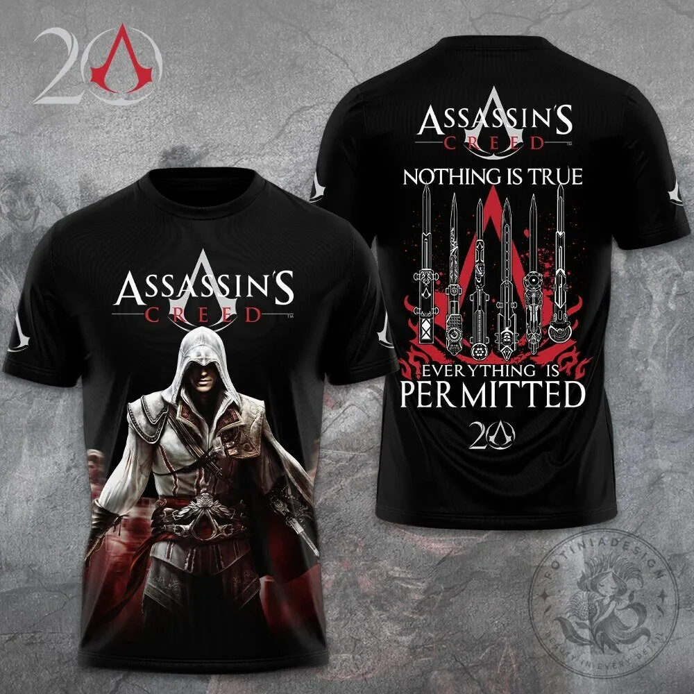Nothing Is True Everything Is Permitted T-Shirt for Assassin's Creed 20th Anniversary