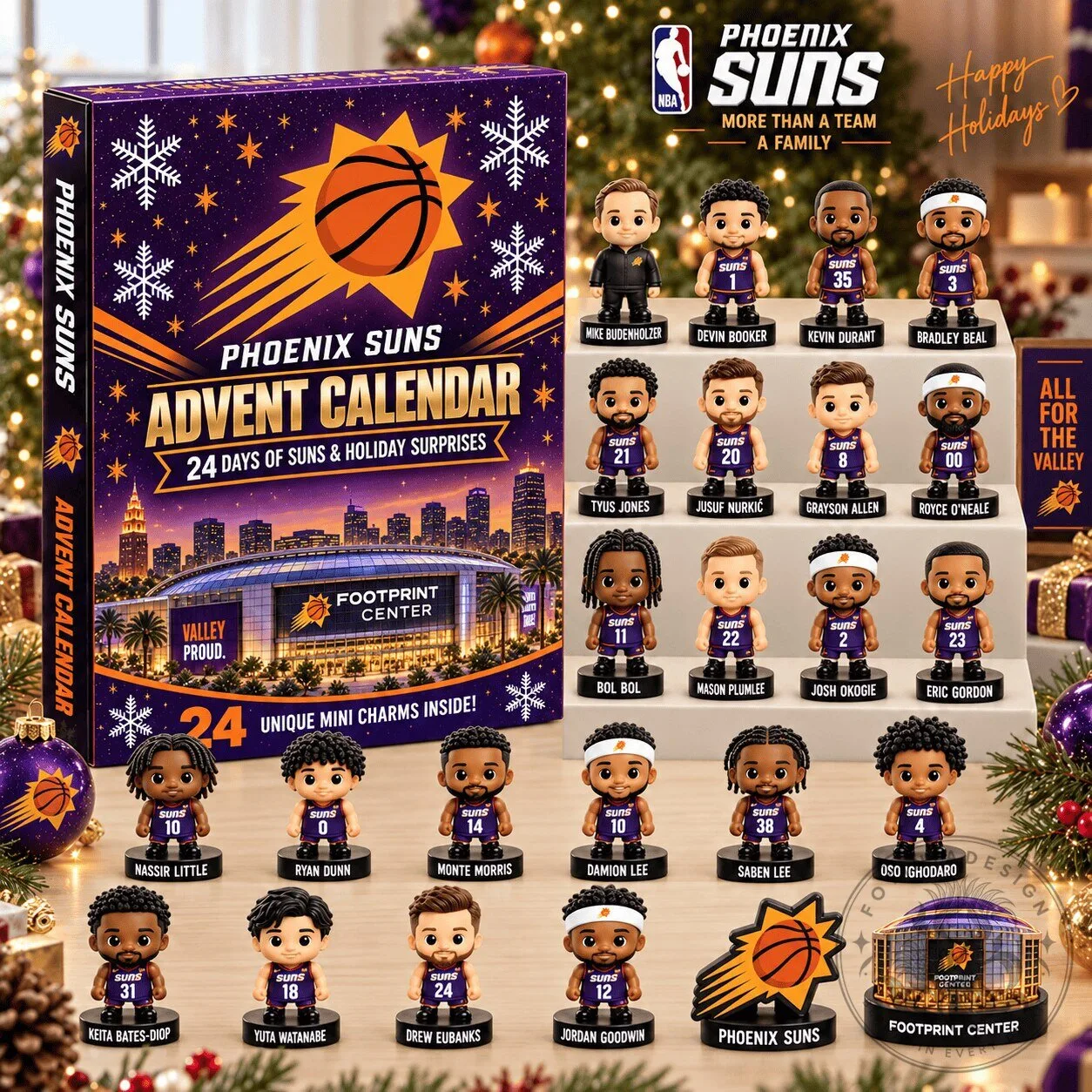 Phoenix Suns NBA Basketball 24 Day Advent Calendar Blind Box