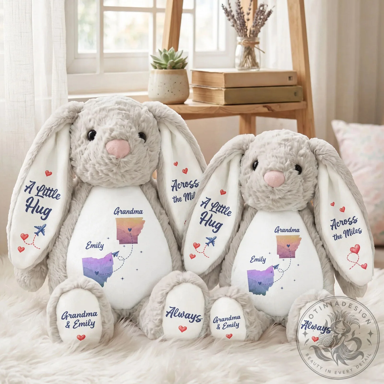 Personalized Long Distance Relationship Gift Miles Apart Close At Heart Bunny Plush 9 Personalized Long Distance Relationship Gift Miles Apart Close At Heart Bunny Plush