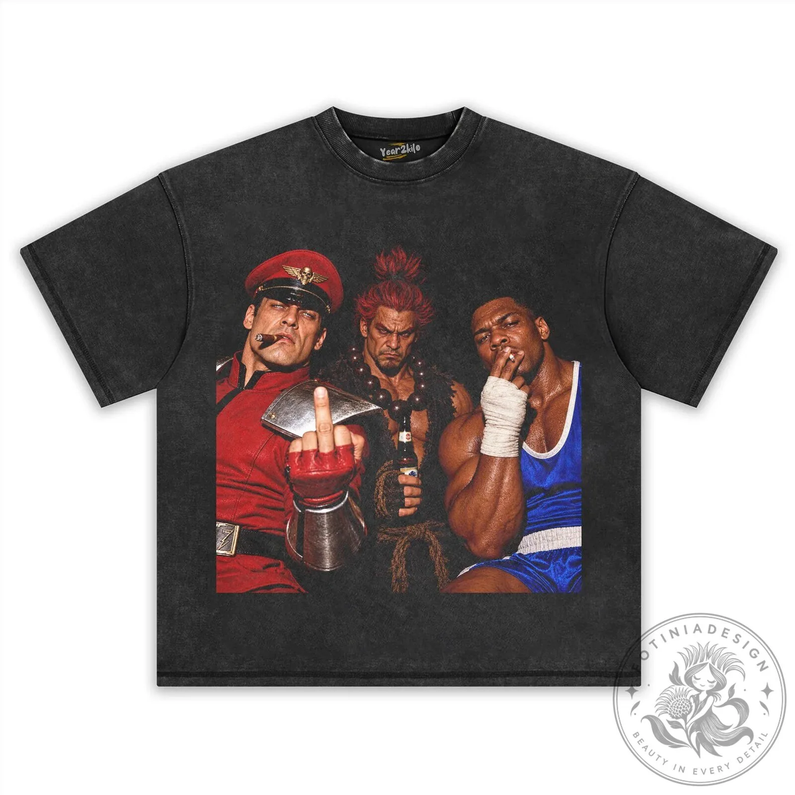 Street Fighter M. Bison Akuma Balrog Funny Video Game T-Shirt 12 Street Fighter M. Bison Akuma Balrog Funny Video Game T-Shirt