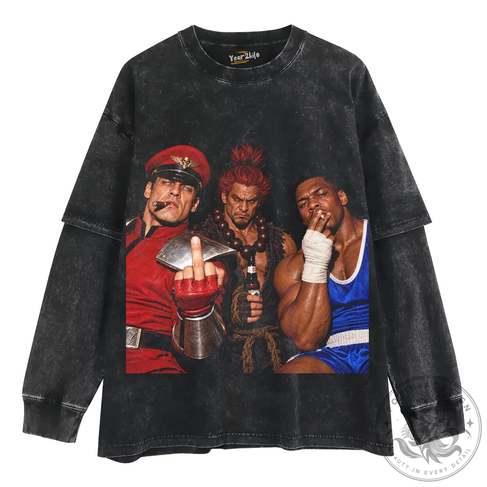 Street Fighter M. Bison Akuma Balrog Funny Video Game T-Shirt 14 Street Fighter M. Bison Akuma Balrog Funny Video Game T-Shirt