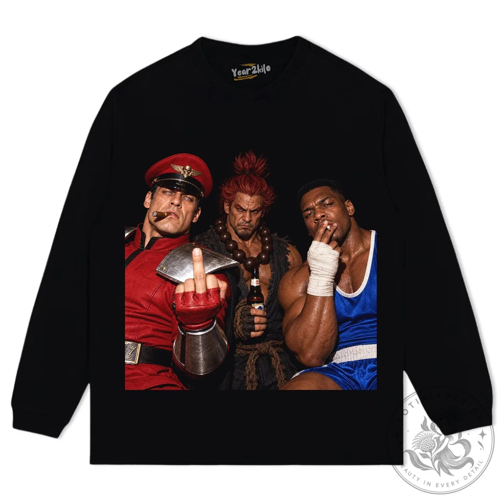 Street Fighter M. Bison Akuma Balrog Funny Video Game T-Shirt 15 Street Fighter M. Bison Akuma Balrog Funny Video Game T-Shirt