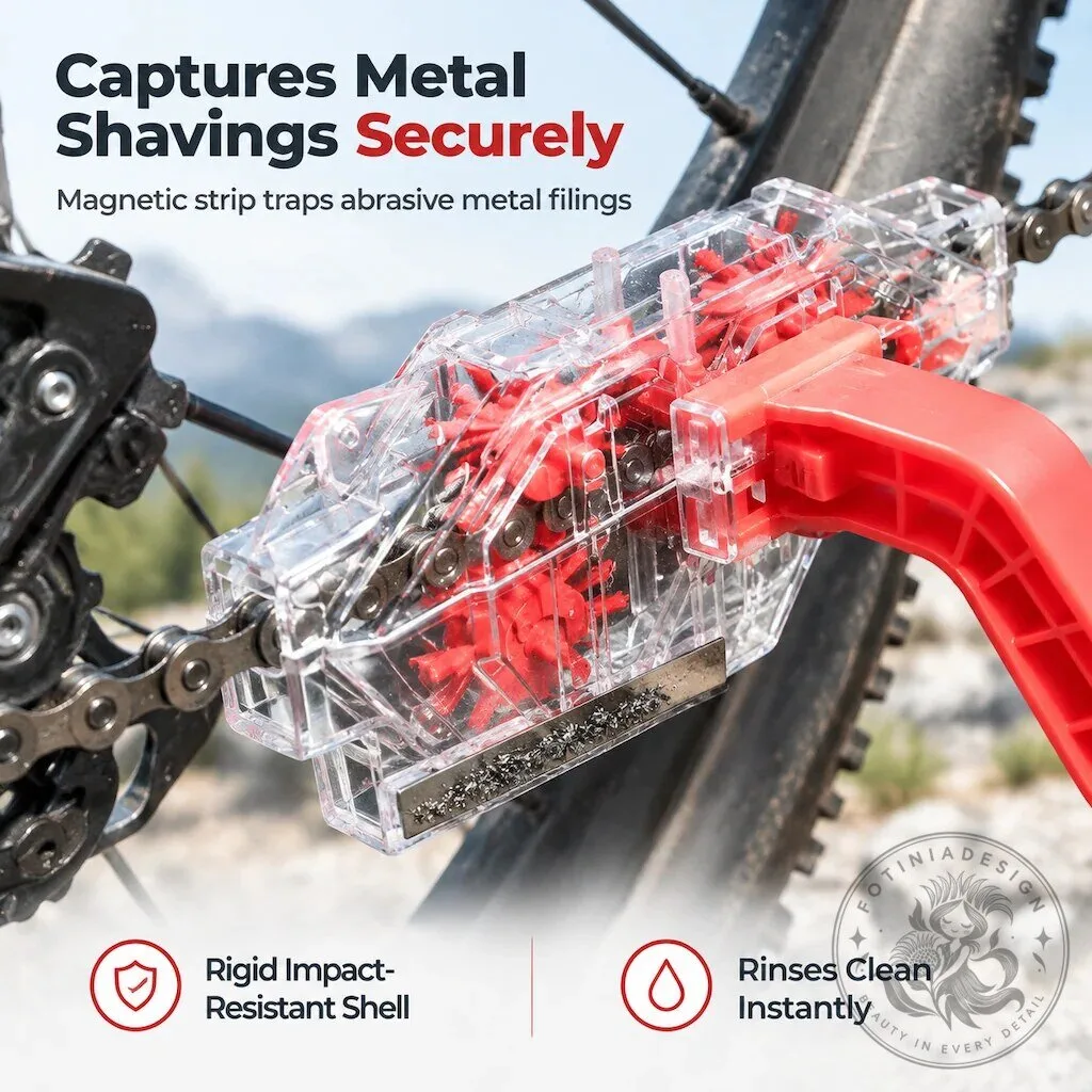 Transparent Bicycle Chain Scrubber Tool for Degreasing and Maintenance 15 Transparent Bicycle Chain Scrubber Tool for Degreasing and Maintenance