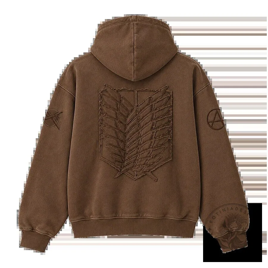 Attack on Titan Scout Regiment Wings of Freedom Embroidered Hoodie