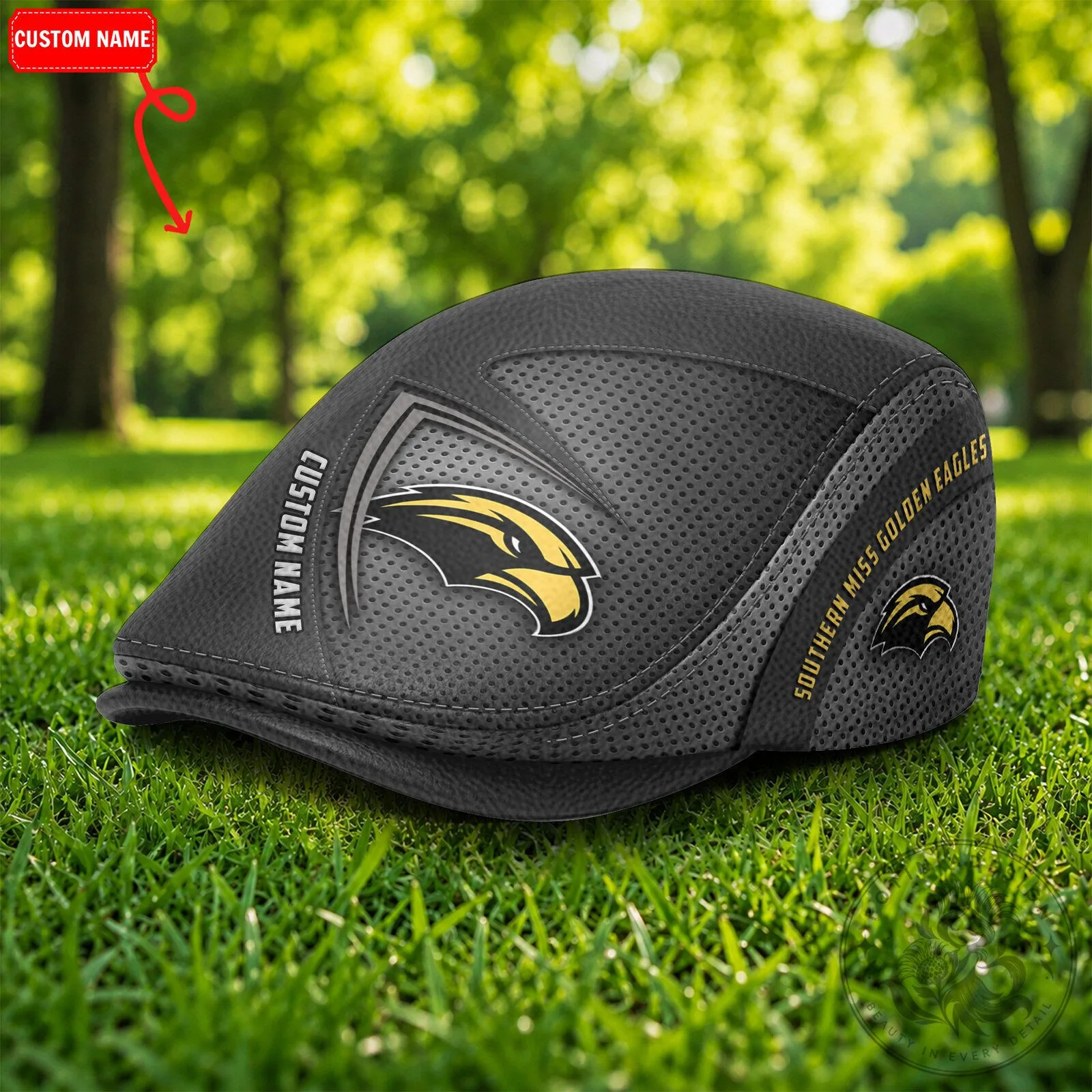 Southern Miss Golden Eagles NCAA Golf Flat Cap